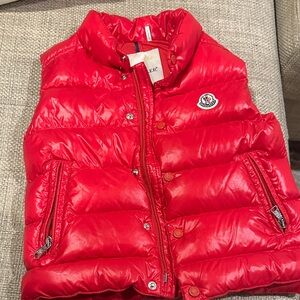 Moncler Kids Red Puffer Vest